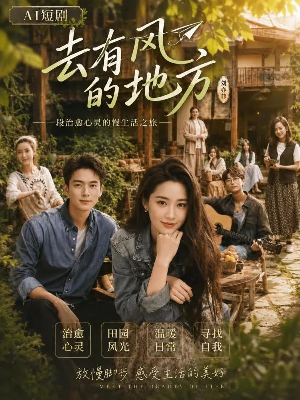 去有风的地方 刘亦菲 乡村生活里与男主角肢体纠缠情欲升温 治愈暧昧戏码 ai短剧 ai成人 田园爱情隐秘激情故事让人放松心动